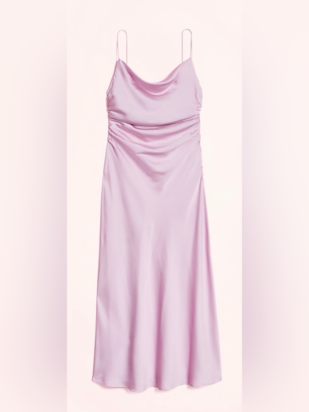 NWOT New Loft Lately Satin Bias Cowl Neck Gown - Picture 2 of 6